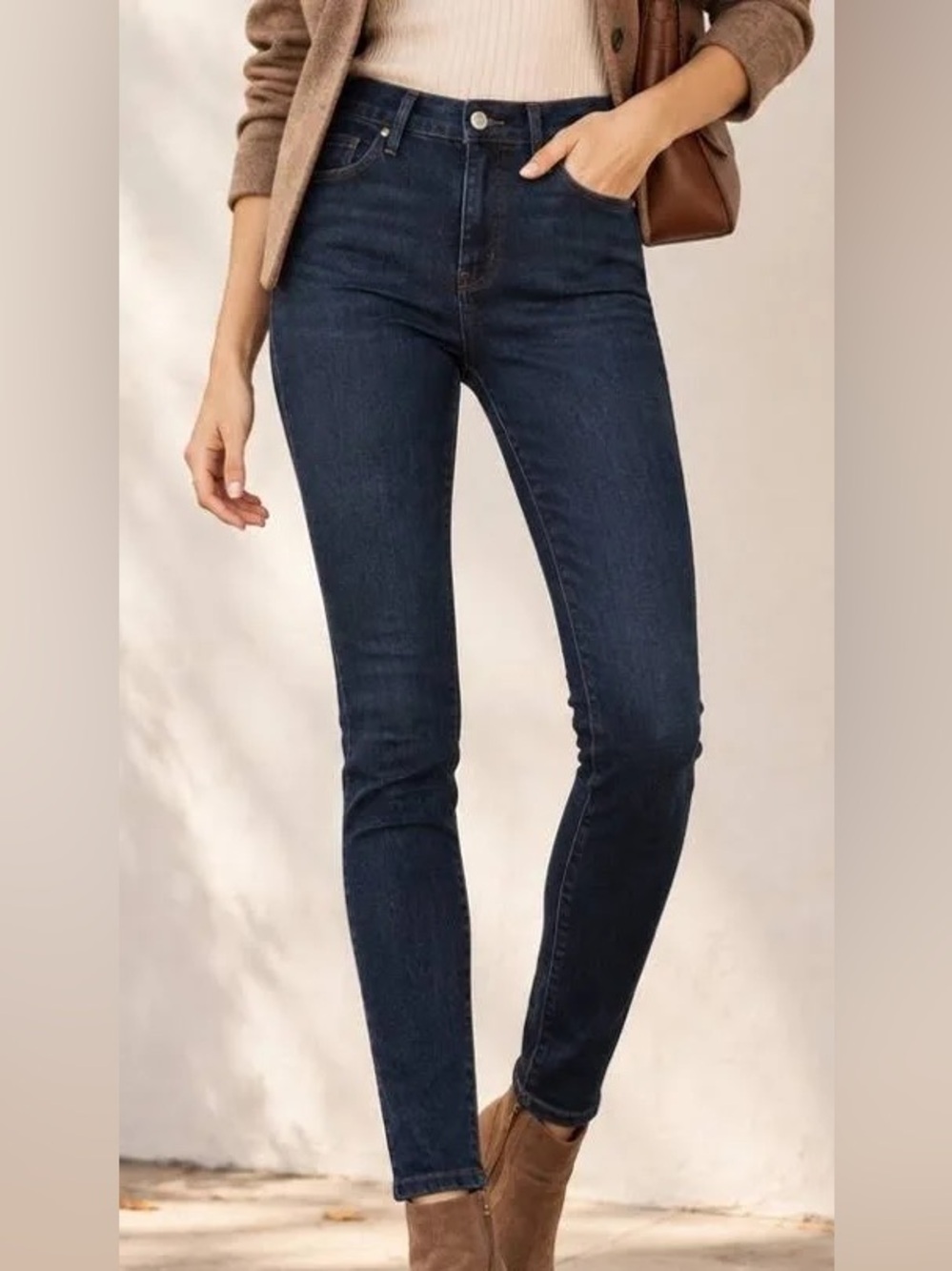 Good American Always Fits Good Waist Skinny Jeans 00-4 EUC